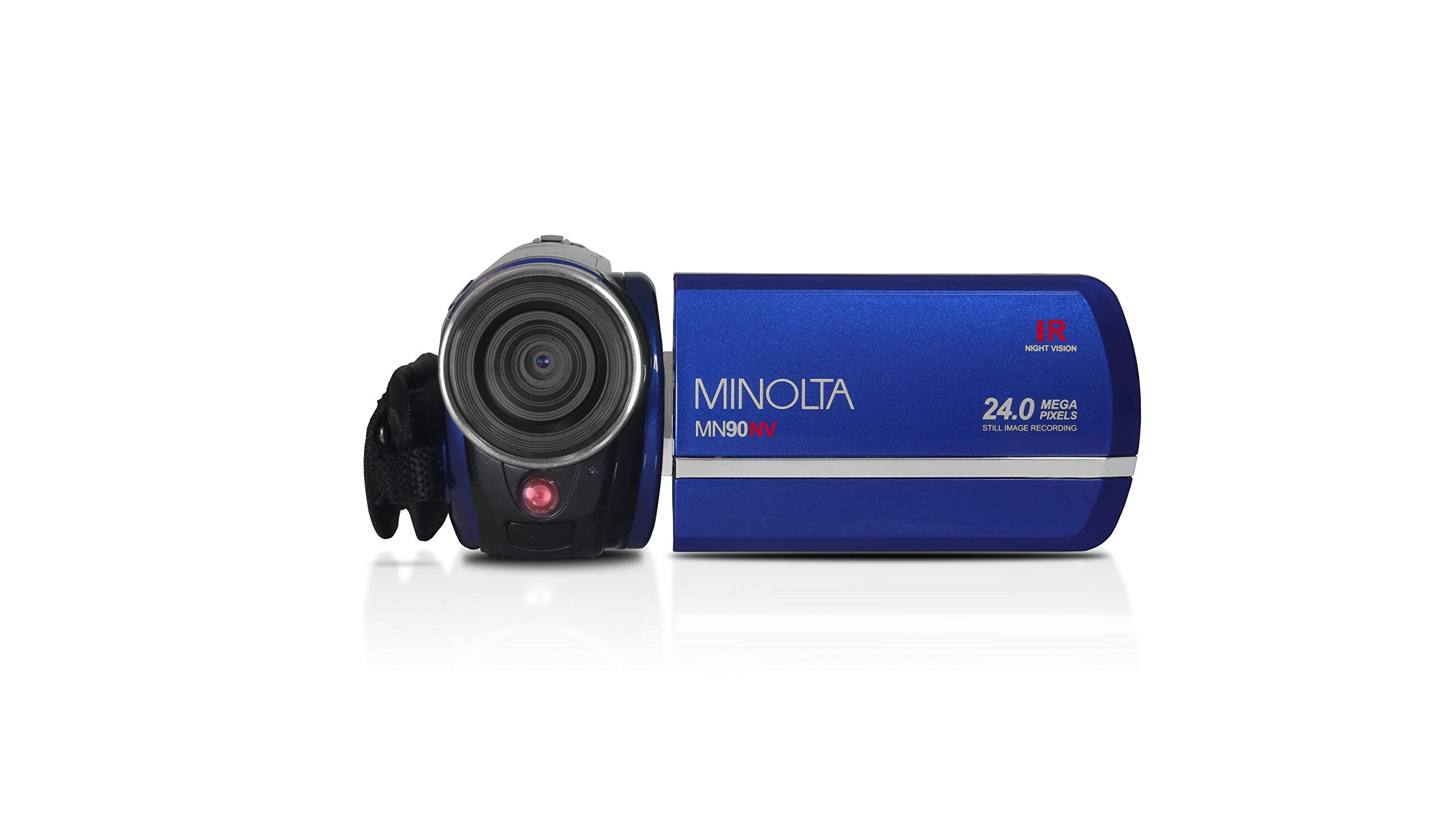 Minolta Mn90Nv Bl Mn90Nv Full Hd 1080P Ir Night Vision Camcorder (Blue)
